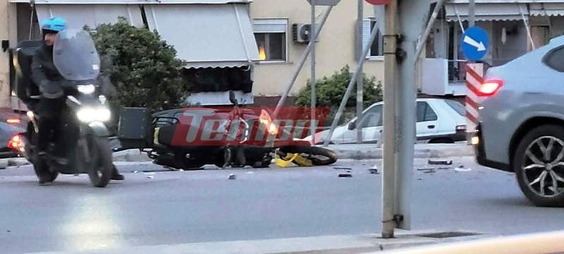 Πάτρα: Κι άλλο σοβαρό τροχαίο - ΙΧ "απογείωσε" μοτοσικλετιστή - Μεταφέρθηκε στο νοσοκομείο (ΦΩΤΟ)